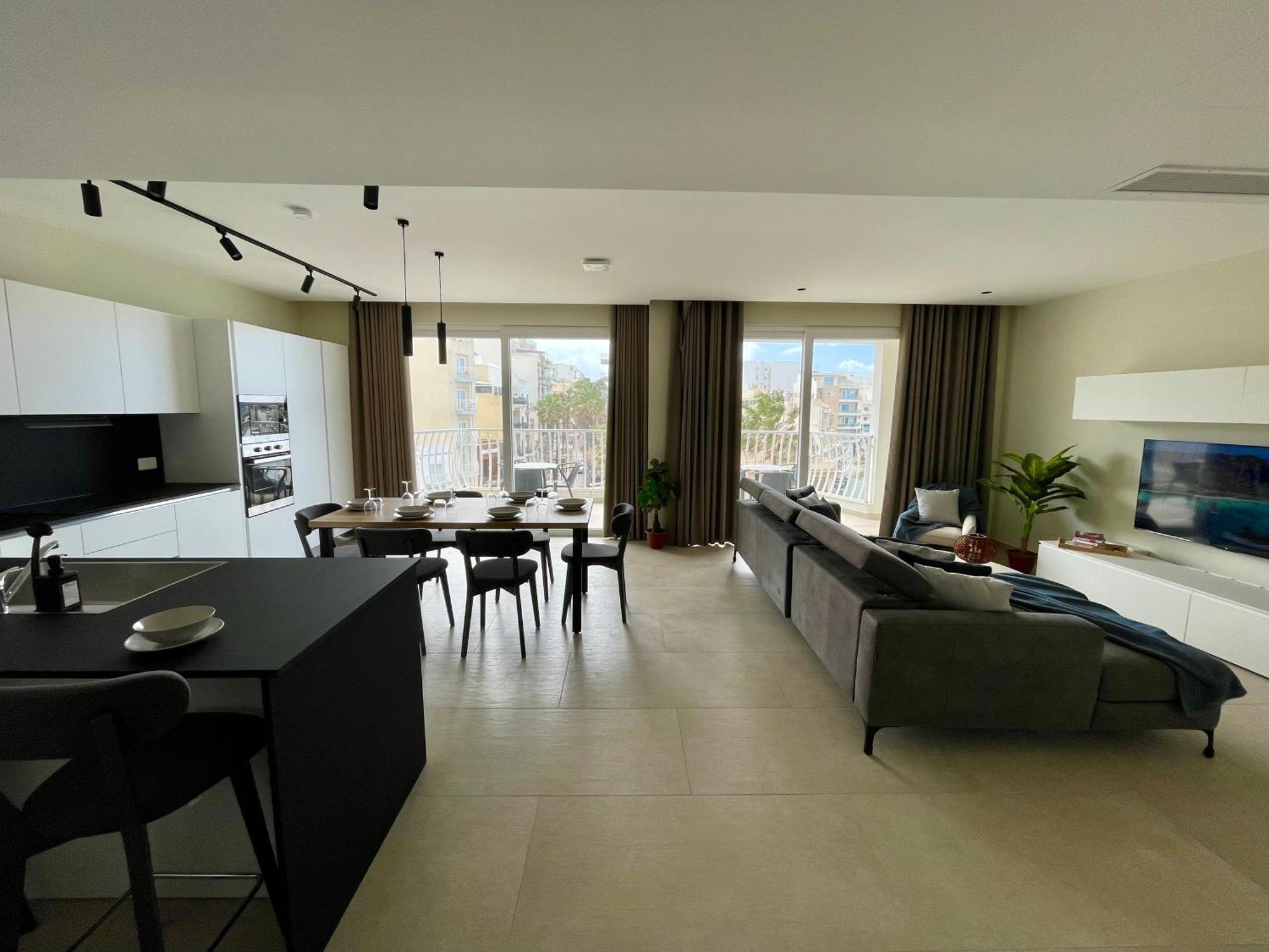 Bugibba Square Seafront Lux Apartments By Holi San Pawl il-Baħar Eksteriør bilde