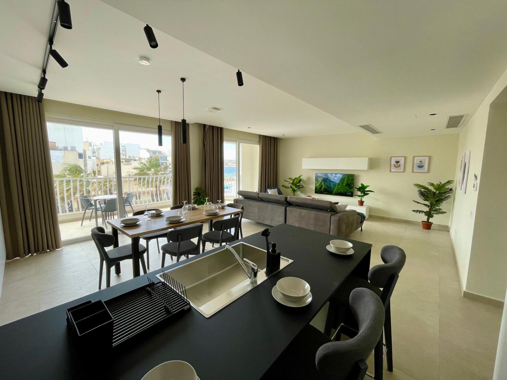 Bugibba Square Seafront Lux Apartments By Holi San Pawl il-Baħar Eksteriør bilde