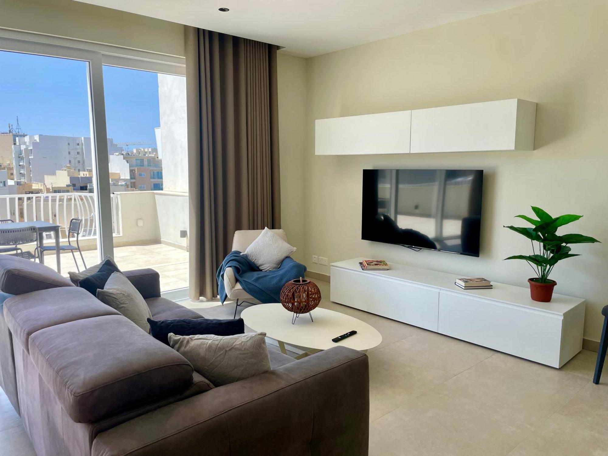 Bugibba Square Seafront Lux Apartments By Holi San Pawl il-Baħar Eksteriør bilde