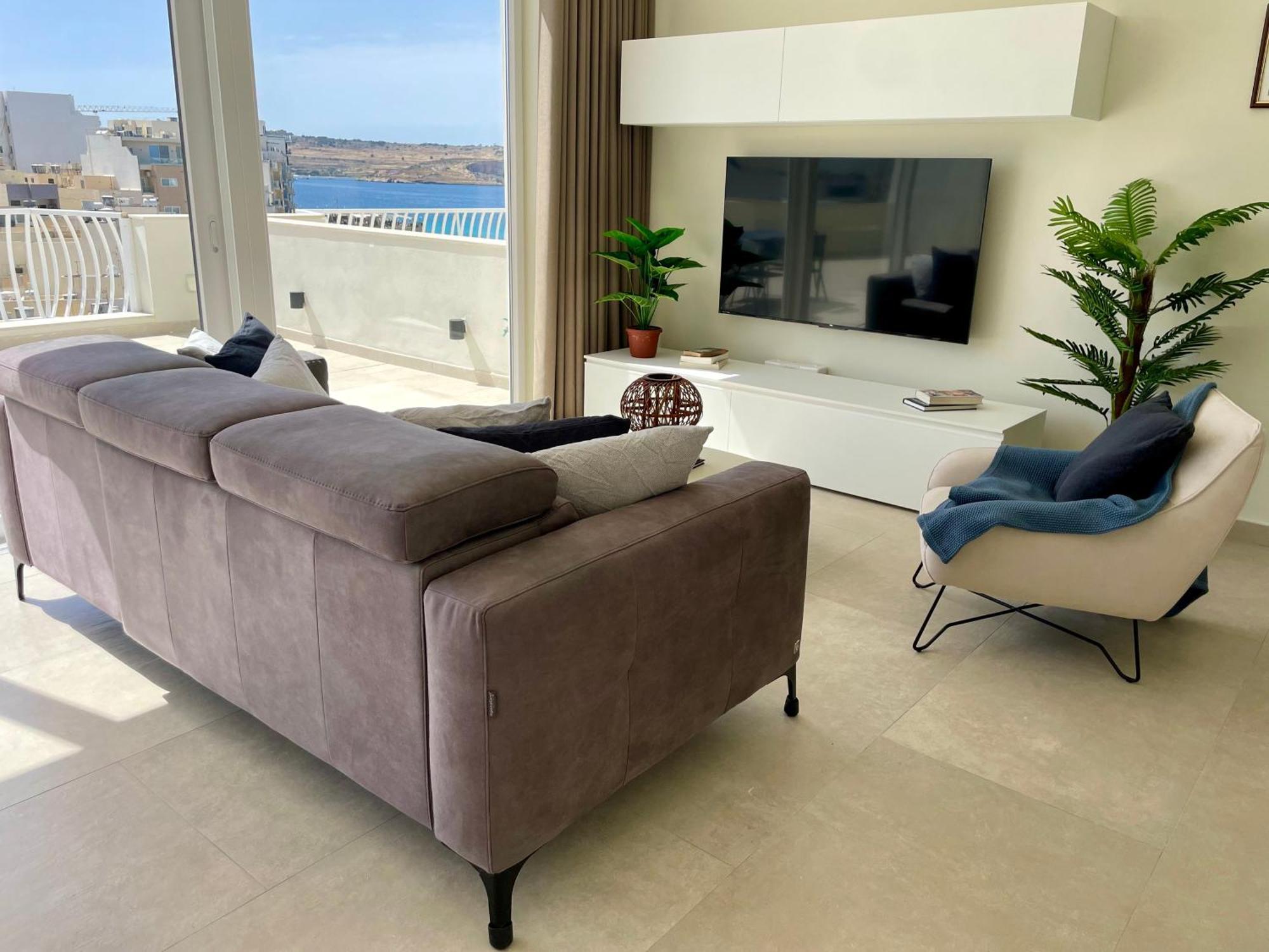 Bugibba Square Seafront Lux Apartments By Holi San Pawl il-Baħar Eksteriør bilde