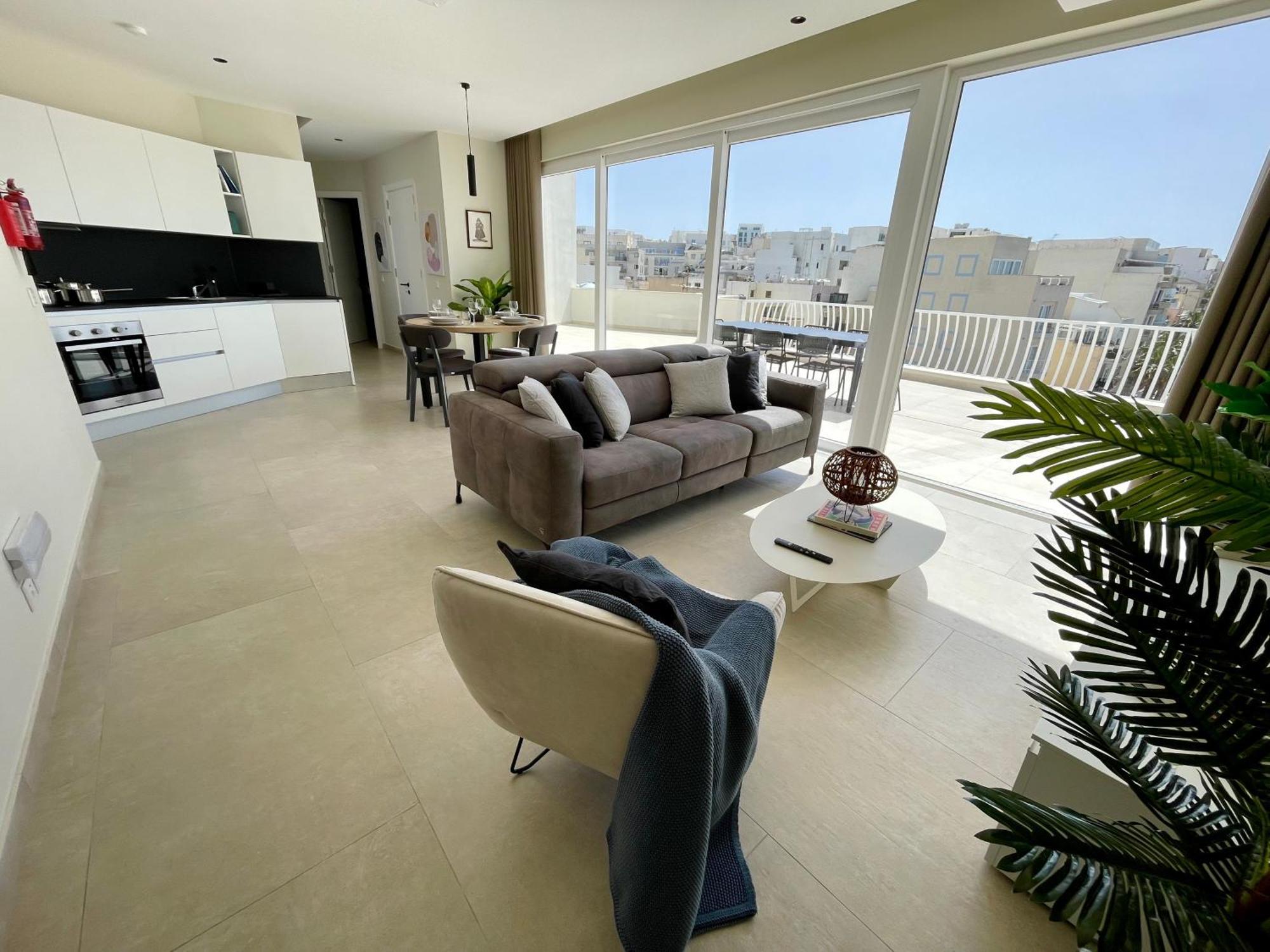 Bugibba Square Seafront Lux Apartments By Holi San Pawl il-Baħar Eksteriør bilde